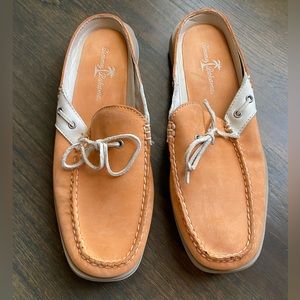 Tommy Bahama leather slide on sz 8